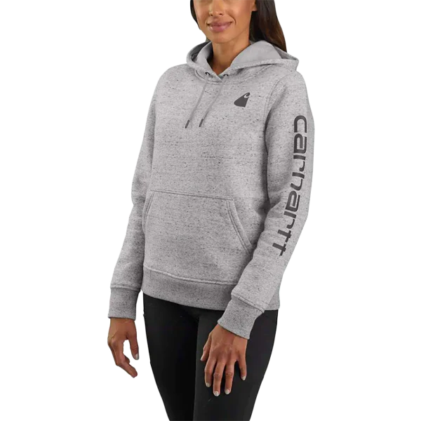 Women's Clarksburg Graphic Sleeve Logo Hooded Sweatshirt - Onhollan