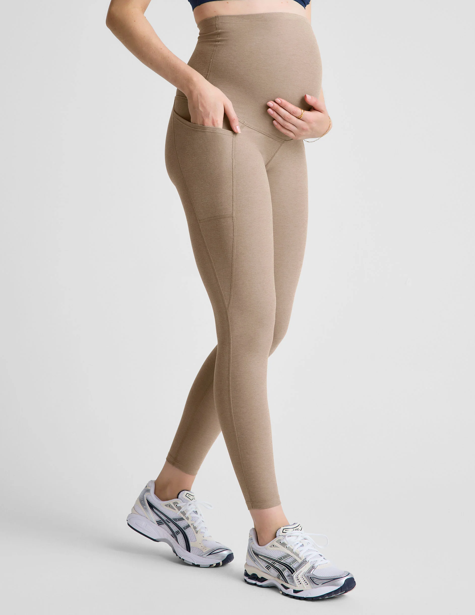 Spacedye Love the Bump Maternity Pocket Midi Legging - Onhollan