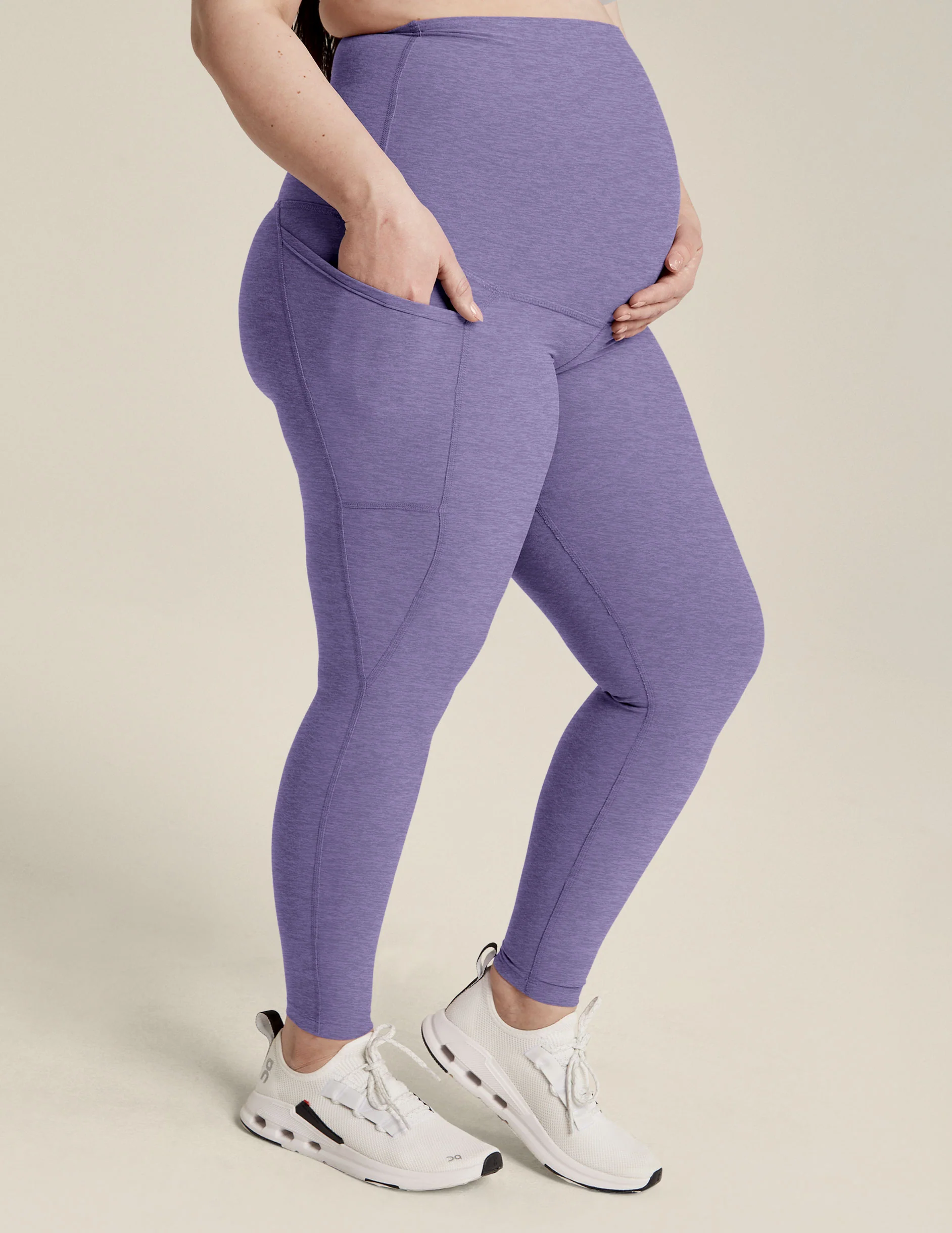 Spacedye Love the Bump Maternity Pocket Midi Legging - Onhollan