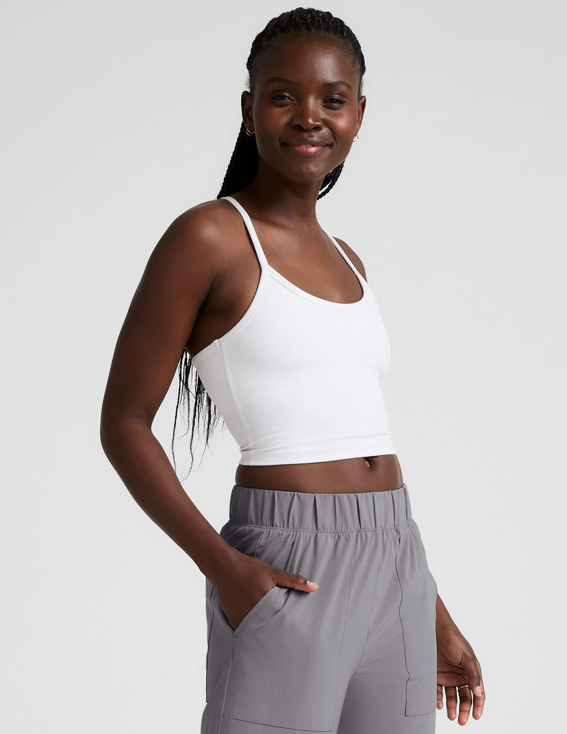 Spacedye Slim Racerback Cropped Tank - Onhollan