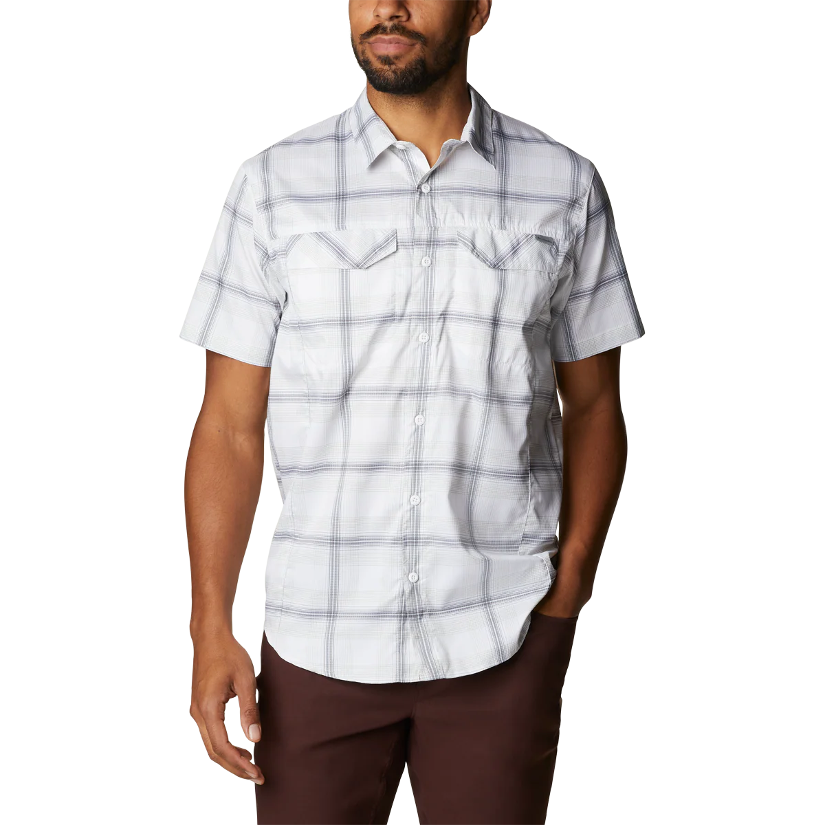 Men's Silver Ridge Lite Plaid Short Sleeve Shirt - Onhollan